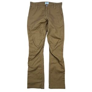 LIVSN Flex Canvas Pants V2 Mens 30x30 Brown Ochre Hiking Outdoor Gorpcore